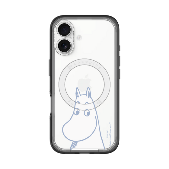 スリムプロテクションプレミアムケース with MagSafe［ MOOMIN - Familiar face ］