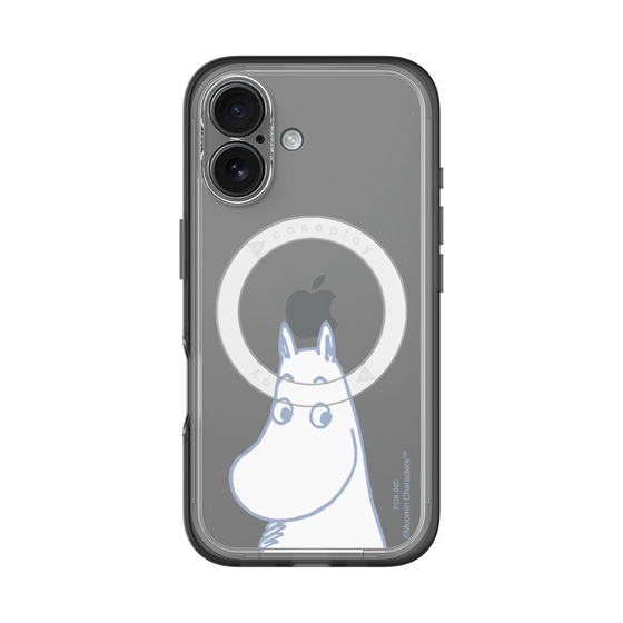 スリムプロテクションプレミアムケース with MagSafe［ MOOMIN - Familiar face ］