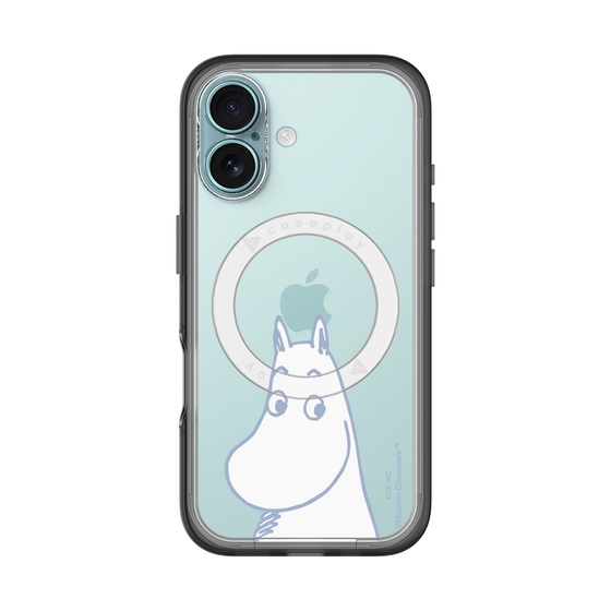 スリムプロテクションプレミアムケース with MagSafe［ MOOMIN - Familiar face ］