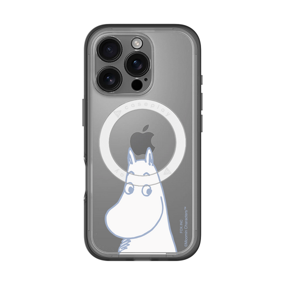 スリムプロテクションプレミアムケース with MagSafe［ MOOMIN - Familiar face ］