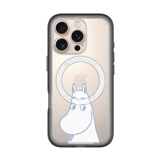 スリムプロテクションプレミアムケース with MagSafe［ MOOMIN - Familiar face ］