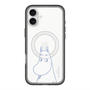スリムプロテクションプレミアムケース with MagSafe［ MOOMIN - Familiar face ］