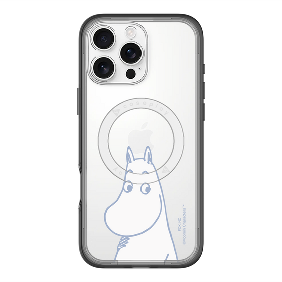 スリムプロテクションプレミアムケース with MagSafe［ MOOMIN - Familiar face ］