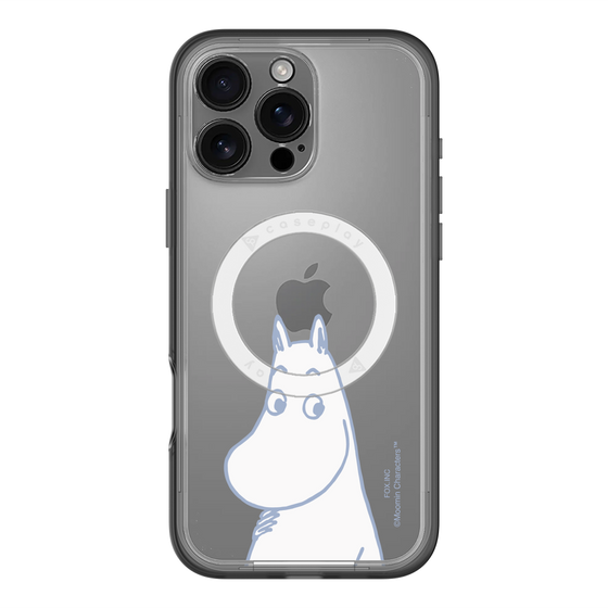 スリムプロテクションプレミアムケース with MagSafe［ MOOMIN - Familiar face ］