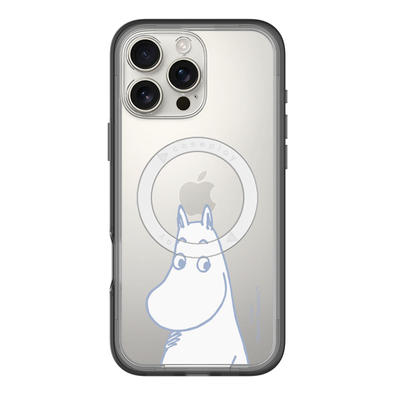 スリムプロテクションプレミアムケース with MagSafe［ MOOMIN - Familiar face ］