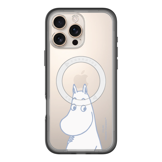 スリムプロテクションプレミアムケース with MagSafe［ MOOMIN - Familiar face ］