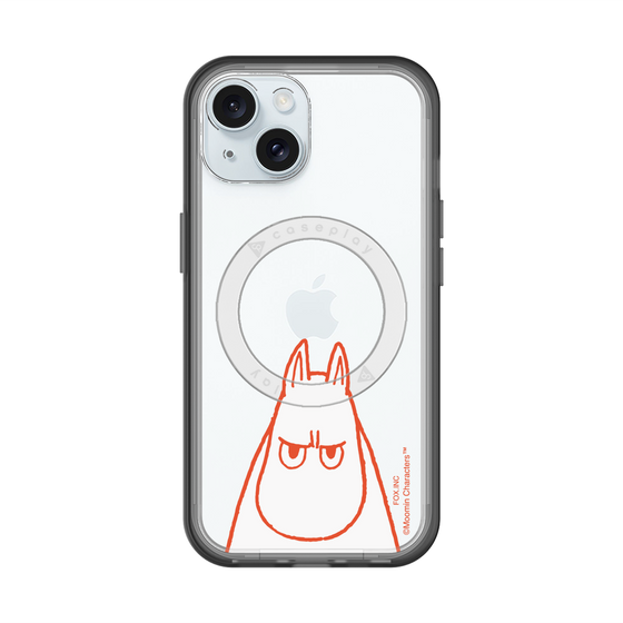 スリムプロテクションプレミアムケース with MagSafe［ MOOMIN - Angry face ］