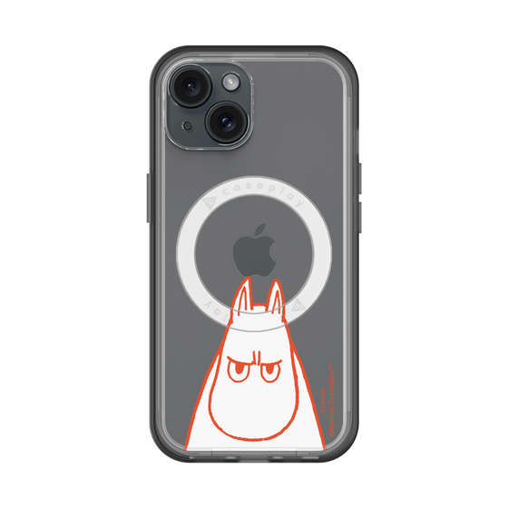 スリムプロテクションプレミアムケース with MagSafe［ MOOMIN - Angry face ］
