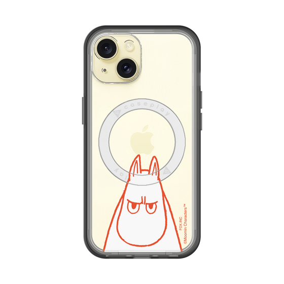 スリムプロテクションプレミアムケース with MagSafe［ MOOMIN - Angry face ］