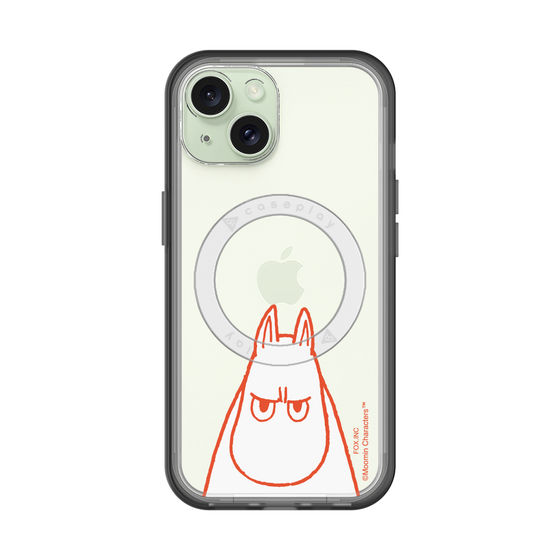 スリムプロテクションプレミアムケース with MagSafe［ MOOMIN - Angry face ］