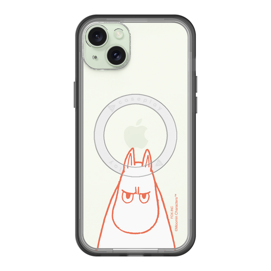 スリムプロテクションプレミアムケース with MagSafe［ MOOMIN - Angry face ］