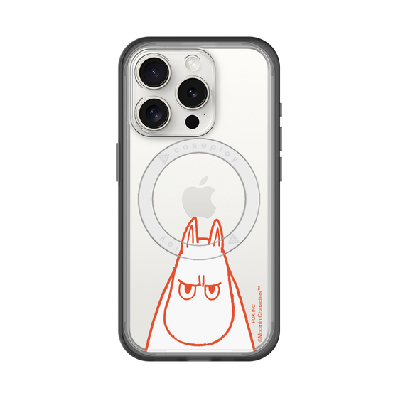スリムプロテクションプレミアムケース with MagSafe［ MOOMIN - Angry face ］