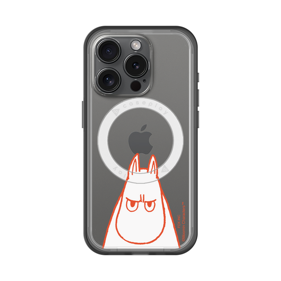 スリムプロテクションプレミアムケース with MagSafe［ MOOMIN - Angry face ］