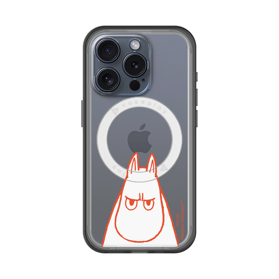 スリムプロテクションプレミアムケース with MagSafe［ MOOMIN - Angry face ］