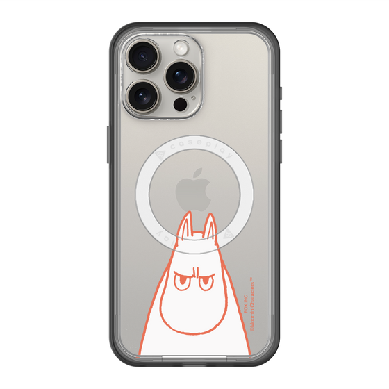 スリムプロテクションプレミアムケース with MagSafe［ MOOMIN - Angry face ］