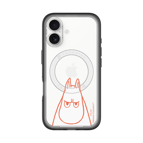 スリムプロテクションプレミアムケース with MagSafe［ MOOMIN - Angry face ］