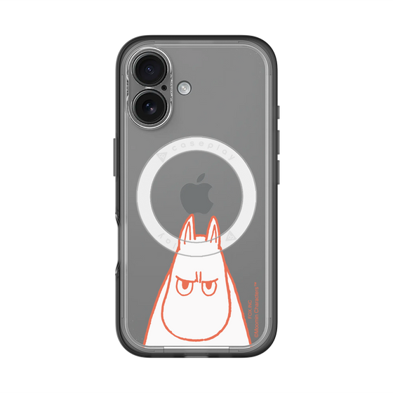 スリムプロテクションプレミアムケース with MagSafe［ MOOMIN - Angry face ］