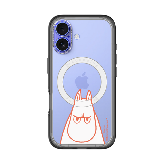 スリムプロテクションプレミアムケース with MagSafe［ MOOMIN - Angry face ］