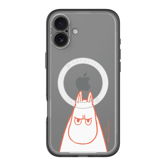 スリムプロテクションプレミアムケース with MagSafe［ MOOMIN - Angry face ］