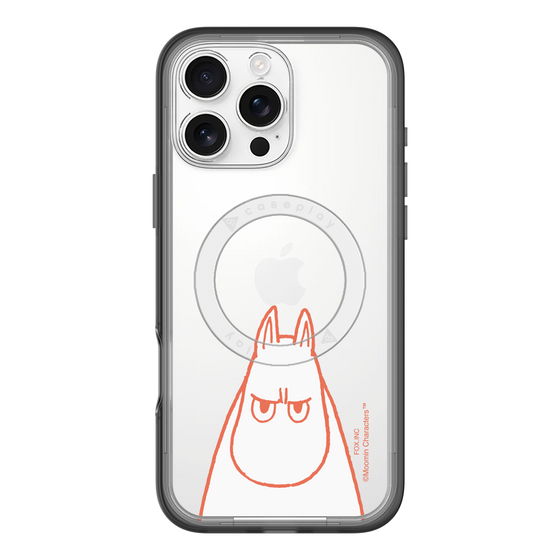 スリムプロテクションプレミアムケース with MagSafe［ MOOMIN - Angry face ］