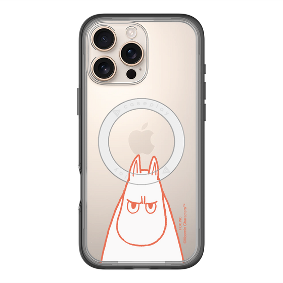 スリムプロテクションプレミアムケース with MagSafe［ MOOMIN - Angry face ］