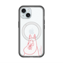 スリムプロテクションプレミアムケース with MagSafe［ MOOMIN - Blushing face ］