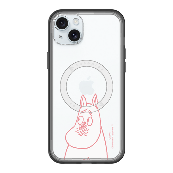 スリムプロテクションプレミアムケース with MagSafe［ MOOMIN - Blushing face ］