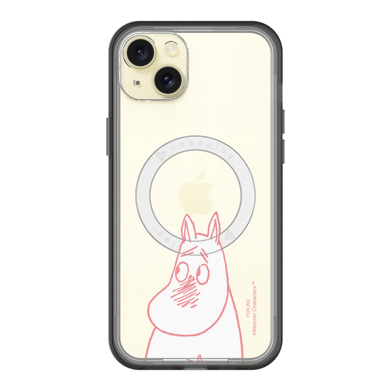 スリムプロテクションプレミアムケース with MagSafe［ MOOMIN - Blushing face ］