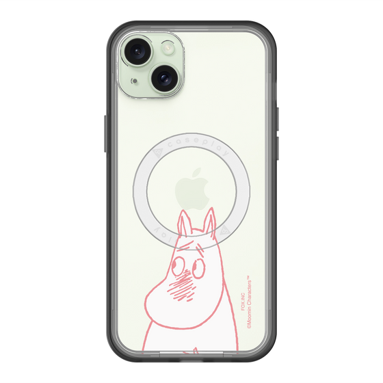 スリムプロテクションプレミアムケース with MagSafe［ MOOMIN - Blushing face ］
