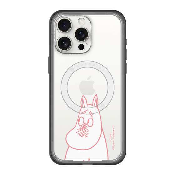 スリムプロテクションプレミアムケース with MagSafe［ MOOMIN - Blushing face ］