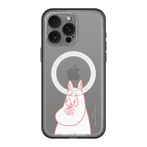 スリムプロテクションプレミアムケース with MagSafe［ MOOMIN - Blushing face ］