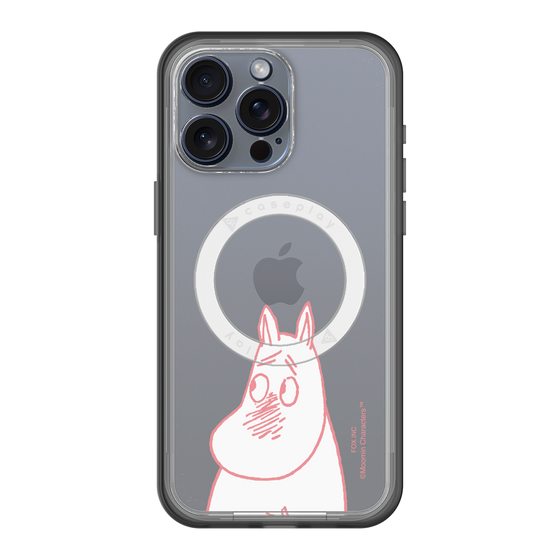 スリムプロテクションプレミアムケース with MagSafe［ MOOMIN - Blushing face ］