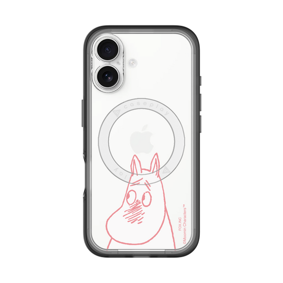 スリムプロテクションプレミアムケース with MagSafe［ MOOMIN - Blushing face ］