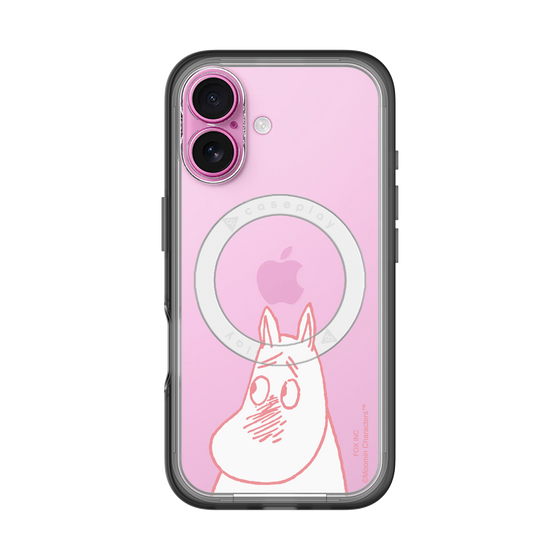 スリムプロテクションプレミアムケース with MagSafe［ MOOMIN - Blushing face ］