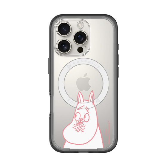 スリムプロテクションプレミアムケース with MagSafe［ MOOMIN - Blushing face ］