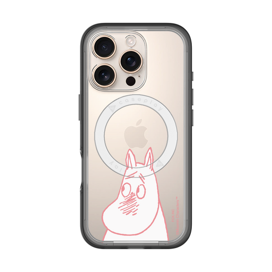 スリムプロテクションプレミアムケース with MagSafe［ MOOMIN - Blushing face ］