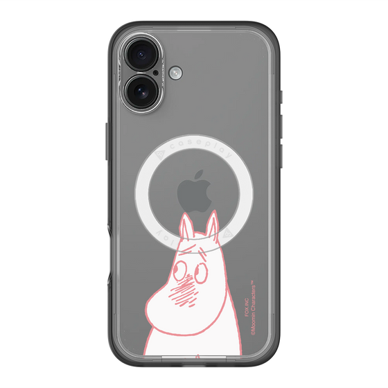 スリムプロテクションプレミアムケース with MagSafe［ MOOMIN - Blushing face ］