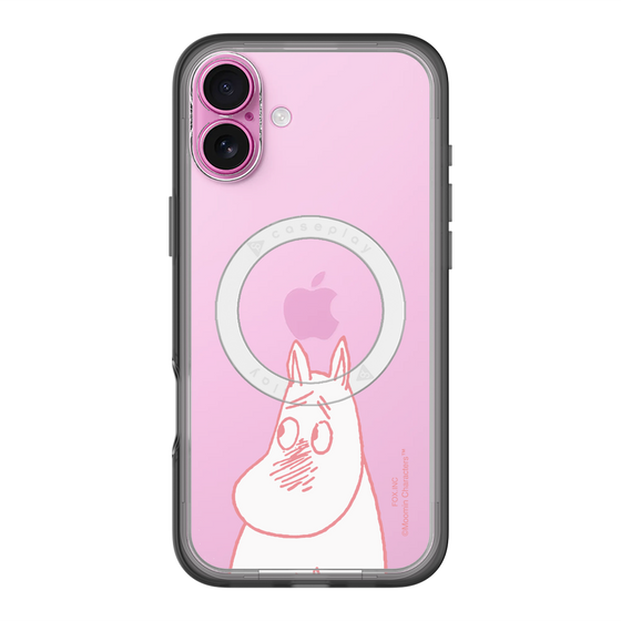 スリムプロテクションプレミアムケース with MagSafe［ MOOMIN - Blushing face ］