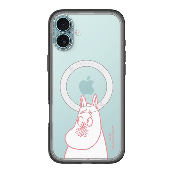 スリムプロテクションプレミアムケース with MagSafe［ MOOMIN - Blushing face ］