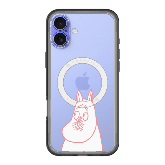 スリムプロテクションプレミアムケース with MagSafe［ MOOMIN - Blushing face ］