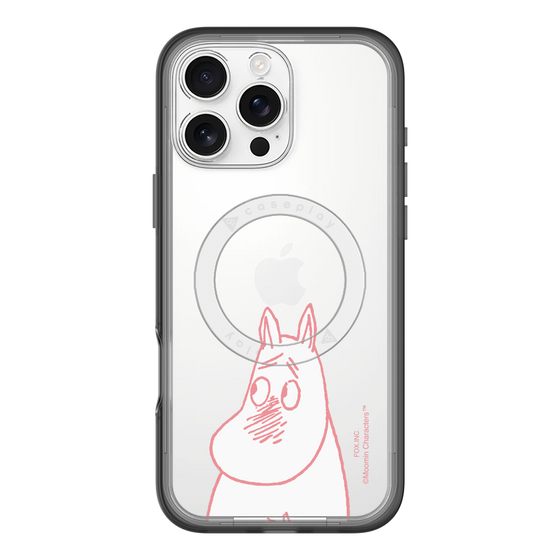 スリムプロテクションプレミアムケース with MagSafe［ MOOMIN - Blushing face ］