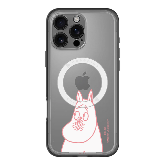 スリムプロテクションプレミアムケース with MagSafe［ MOOMIN - Blushing face ］