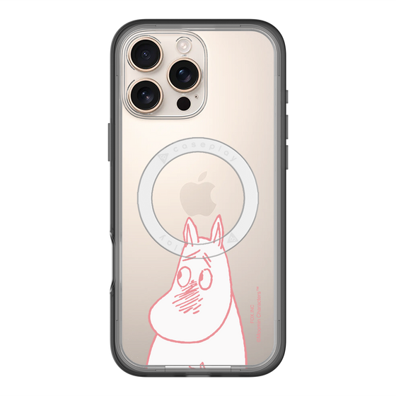 スリムプロテクションプレミアムケース with MagSafe［ MOOMIN - Blushing face ］