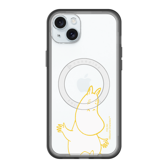 スリムプロテクションプレミアムケース with MagSafe［ MOOMIN - Happy face ］