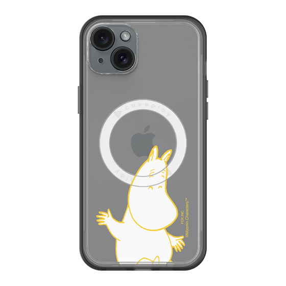 スリムプロテクションプレミアムケース with MagSafe［ MOOMIN - Happy face ］