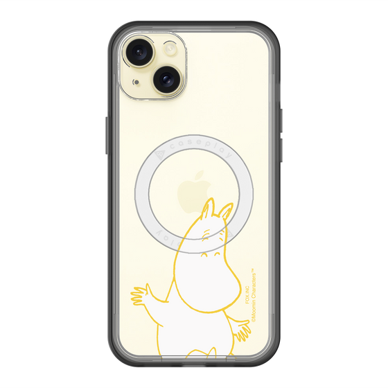 スリムプロテクションプレミアムケース with MagSafe［ MOOMIN - Happy face ］