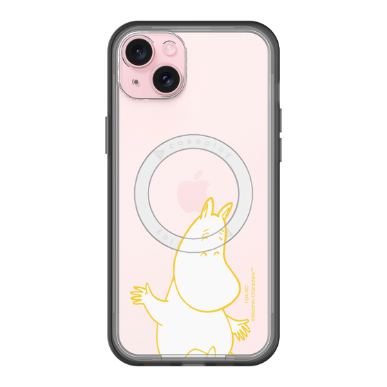 スリムプロテクションプレミアムケース with MagSafe［ MOOMIN - Happy face ］