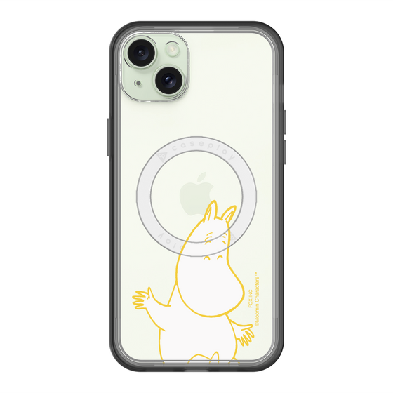 スリムプロテクションプレミアムケース with MagSafe［ MOOMIN - Happy face ］