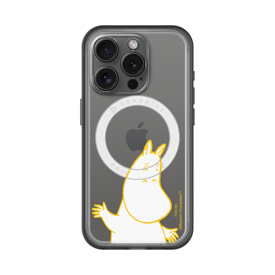 スリムプロテクションプレミアムケース with MagSafe［ MOOMIN - Happy face ］