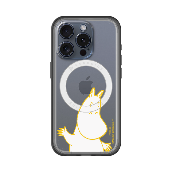 スリムプロテクションプレミアムケース with MagSafe［ MOOMIN - Happy face ］